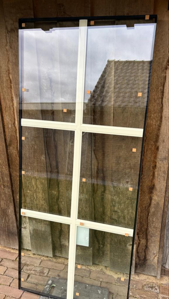 Isolatieglas HR++ met roedes voor een overkapping of aanbouw, Ophalen, Gevelraam of Ruit, 80 tot 120 cm, 160 cm of meer