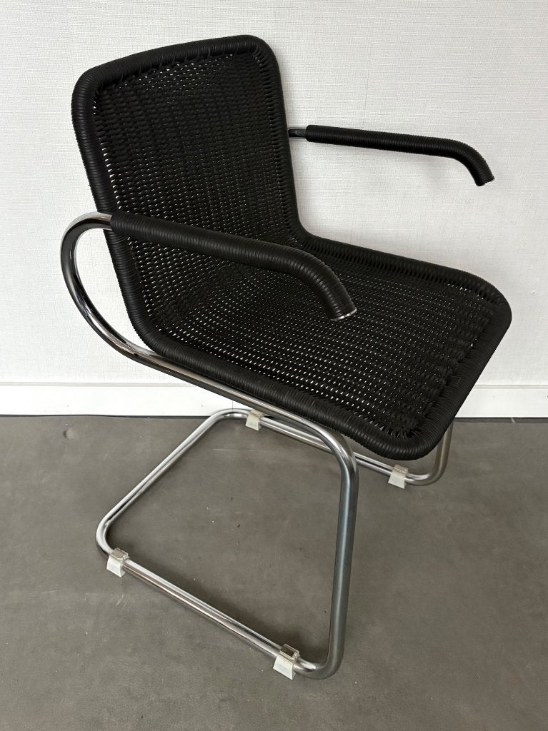 Bauhaus Chair Tecta Cantilever Style, Ophalen, Kunststof, Bauhaus, Zwart