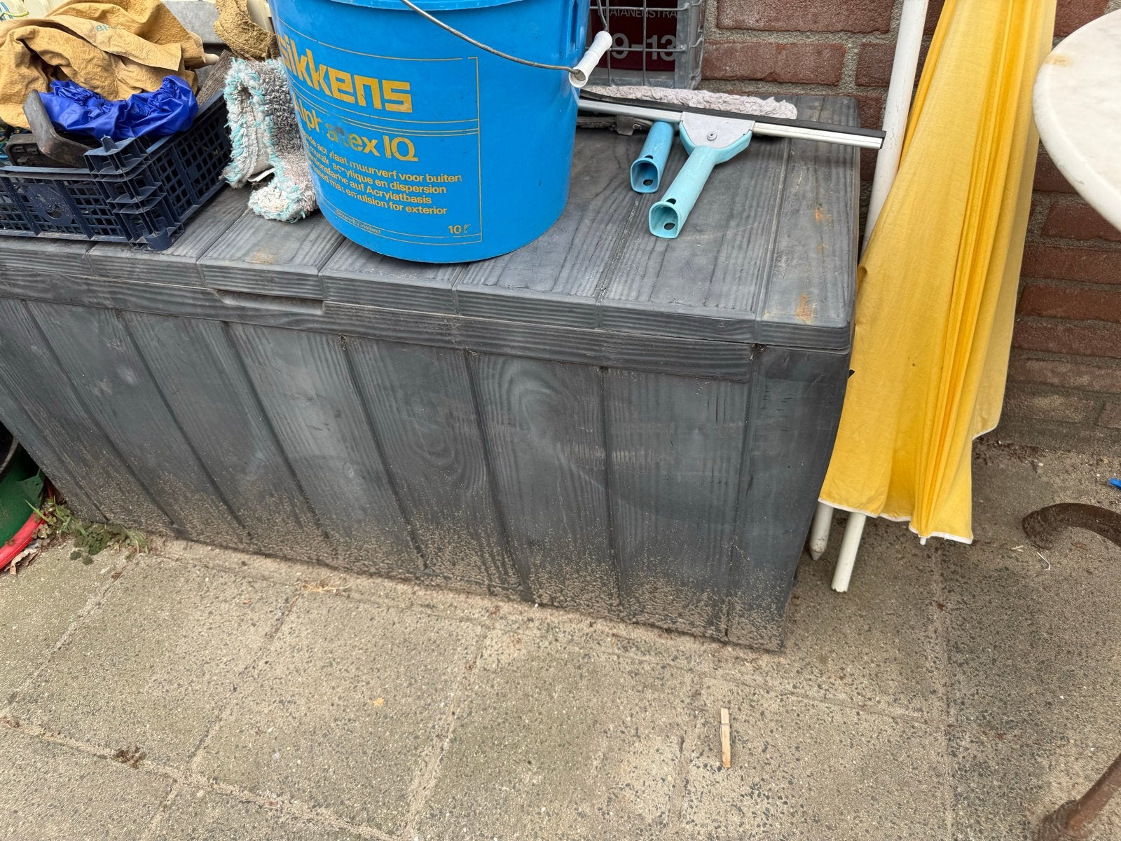 Kunststof opbergkist voor buiten, Ophalen of Verzenden, Gebruikt, Kunststof