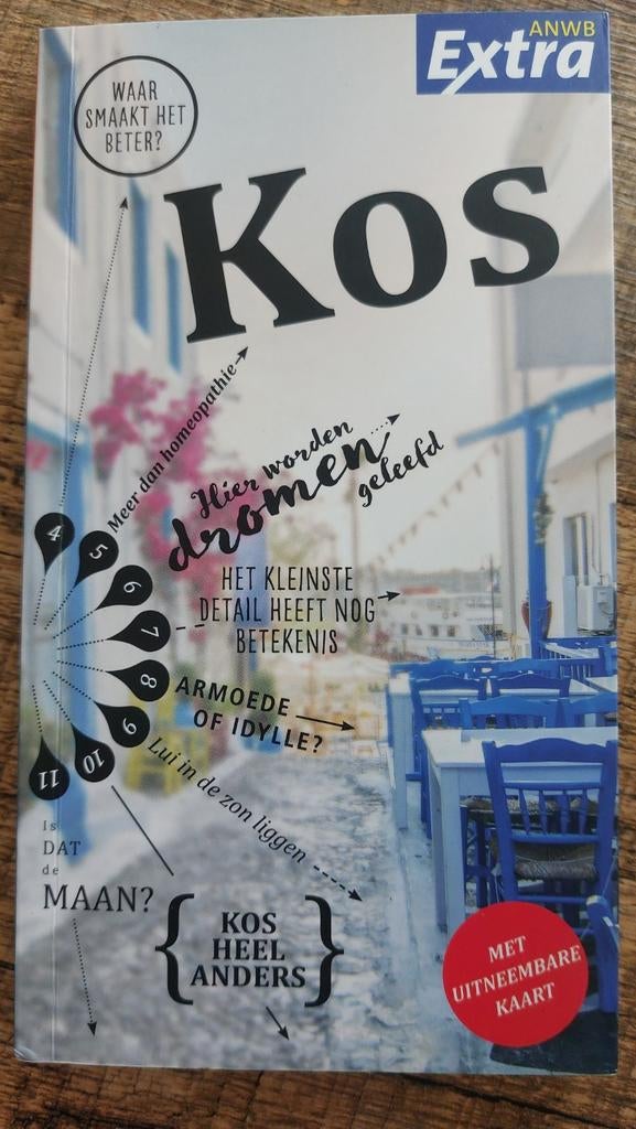 ANWB Extra Reisgids Kos - Met uitneembare kaart, Europa, Ophalen of Verzenden, Zo goed als nieuw, Reisgids of -boek