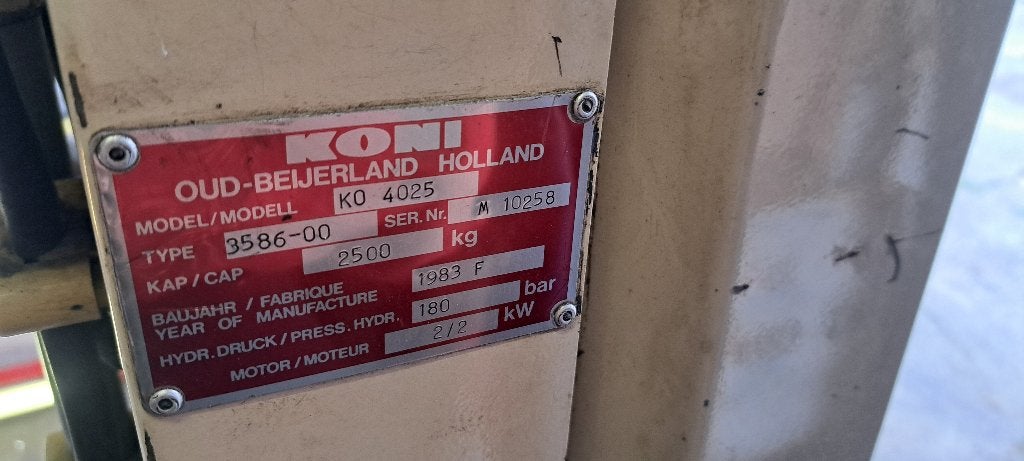 Hefbrug koni met brugkrik, Ophalen, Gebruikt