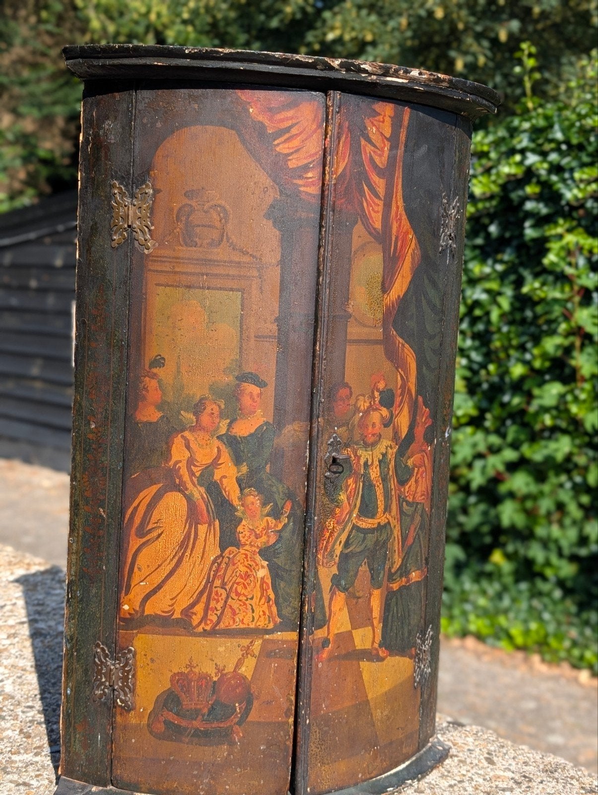 Antiek 18 eeuws hoek kastje Ameland €490. Hoog 92 cm, Antiek en Kunst, Ophalen