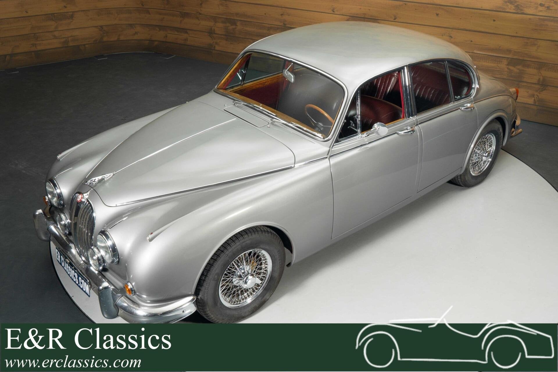 Jaguar MK2 3.8 Sedan | 1967, Auto's, Oldtimers, Lederen bekleding, Achterwielaandrijving, 4 stoelen, Leder