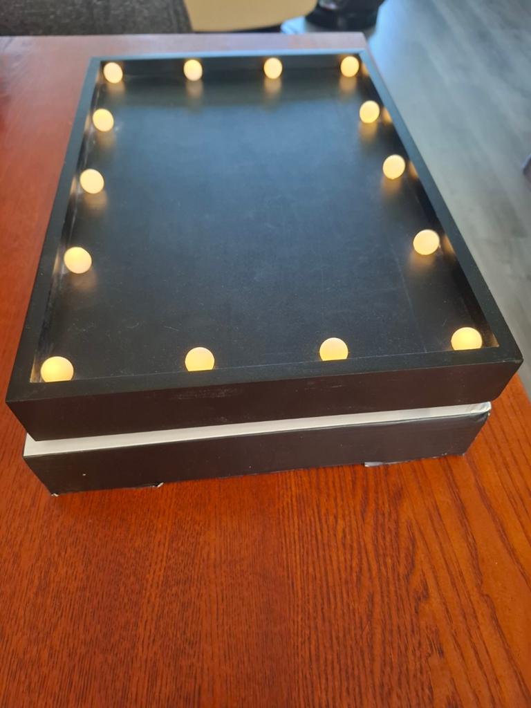 Krijtbord met LED Licht, Ophalen of Verzenden, Nieuw