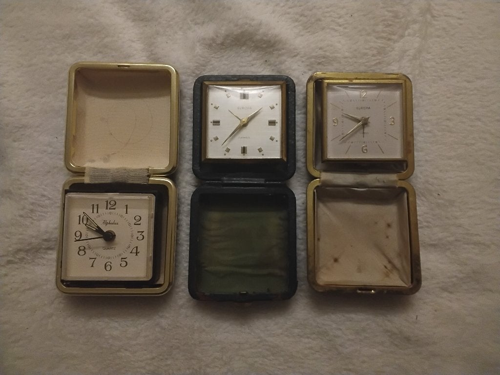 3 vintage reiswekkers, Ophalen of Verzenden