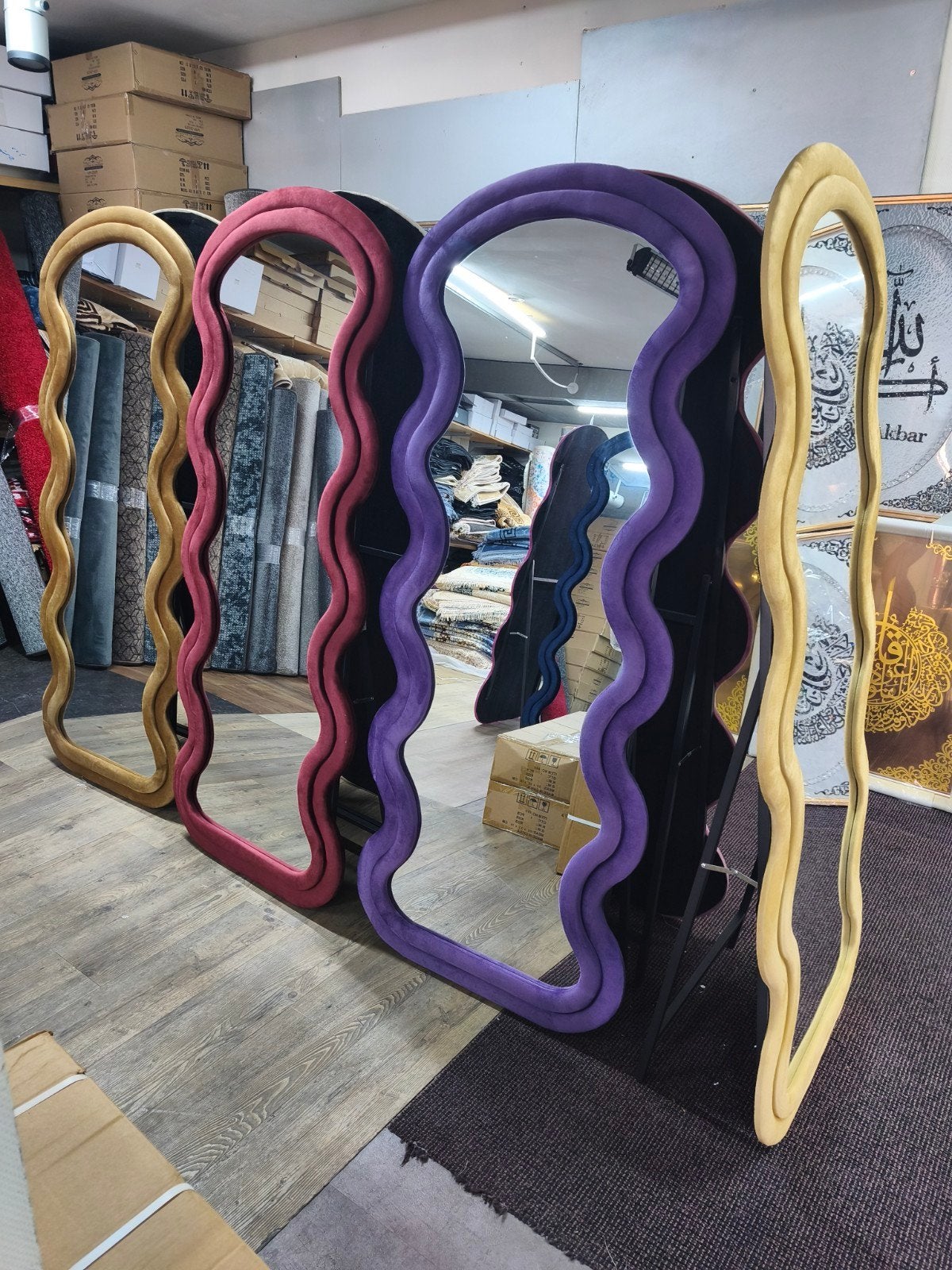 Grote Wave-spiegels – €69 per stuk, Huis en Inrichting, Ophalen of Verzenden