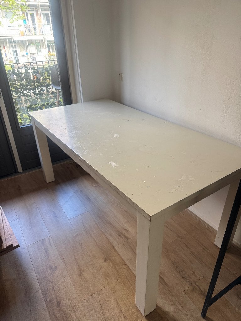 Free White Table, Ophalen, Gebruikt, 50 tot 100 cm, Vijf personen of meer