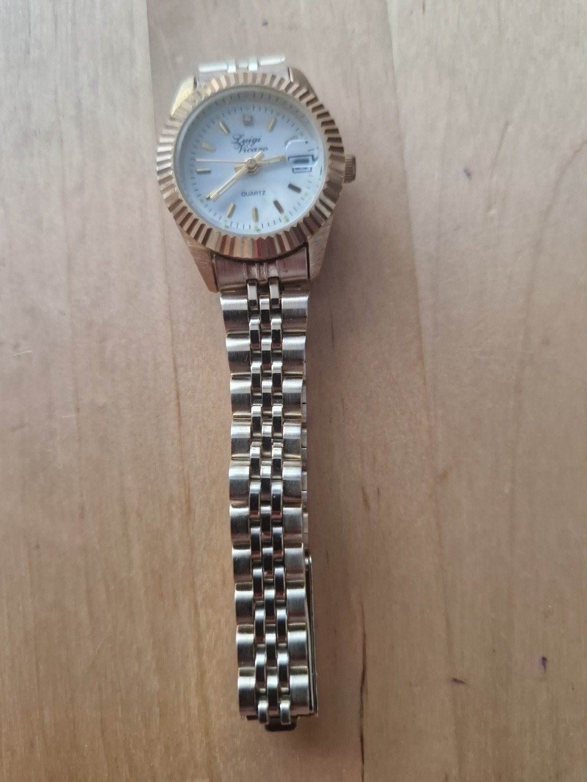 Luigi Vicaro nieuw Dameshorloge 25mm Goudkleurig Quartz, Overige merken, Polshorloge, Ophalen of Verzenden, Zo goed als nieuw