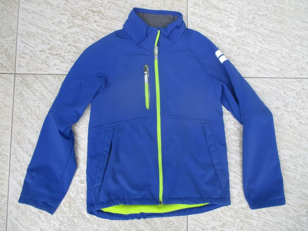 Softshell jas blauw maat 164 H&M tussenjas, Kinderen en Baby's, H&M, Ophalen of Verzenden, Zo goed als nieuw, Jongen