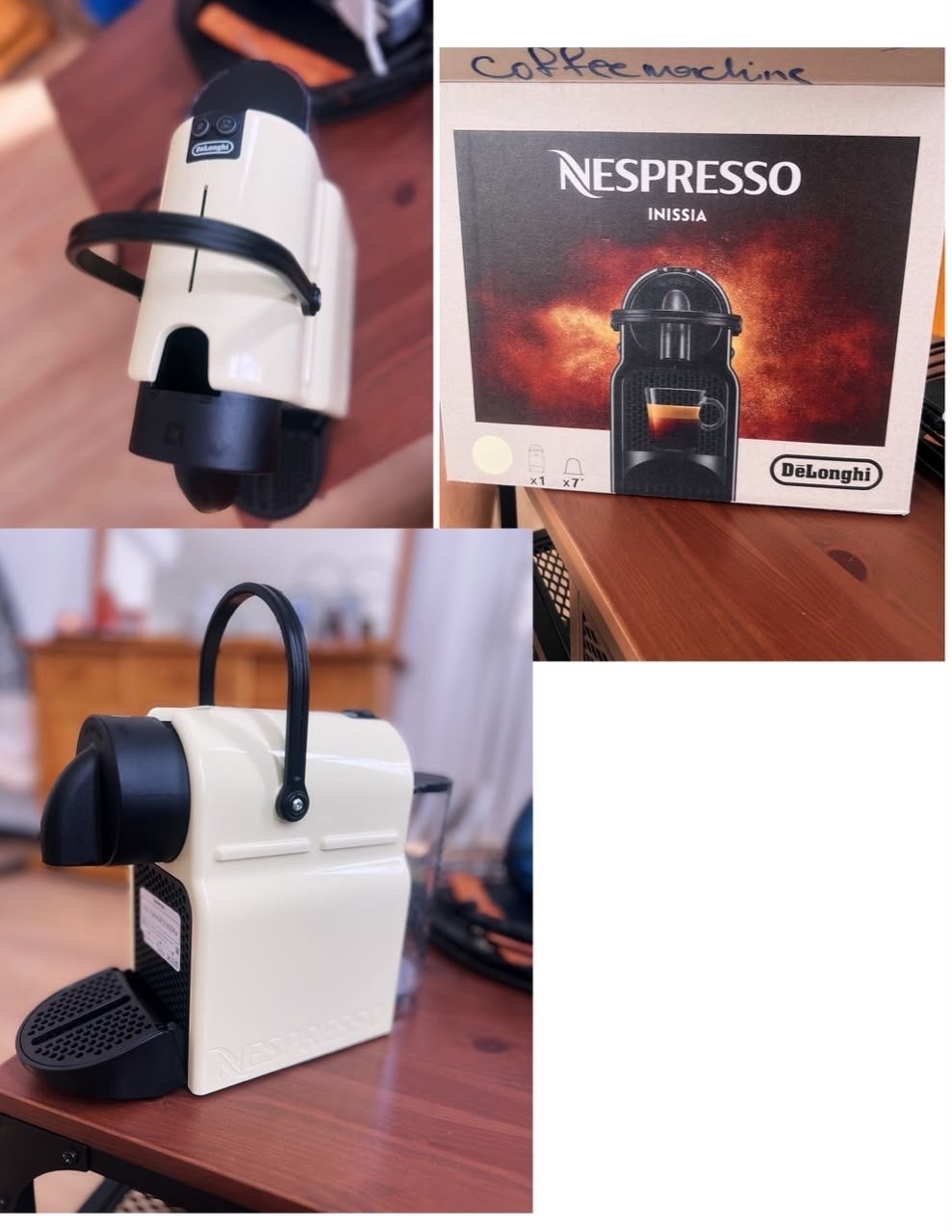 Nespresso Inissia De'Longhi Koffiemachine - Zo goed als nieu, Espresso apparaat, Ophalen of Verzenden, Zo goed als nieuw, 1 kopje