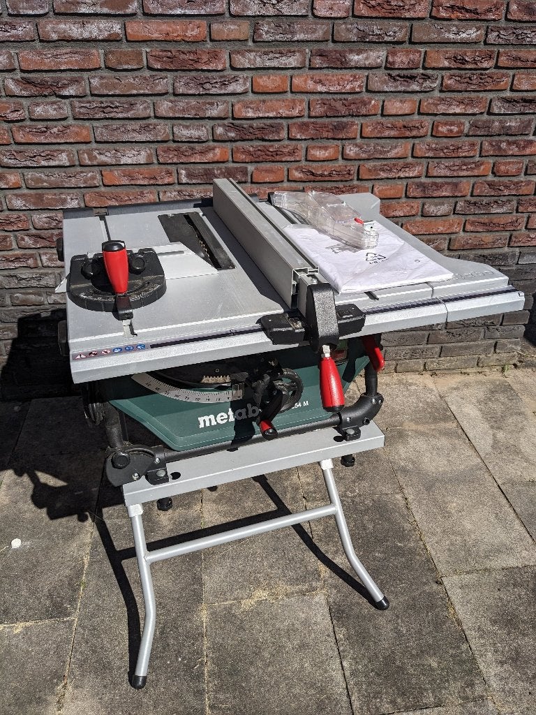 Metabo TS 254 M tafelzaag met onderstel (weinig gebruikt), Ophalen, Gebruikt, Cirkelzaag, 70 mm of meer