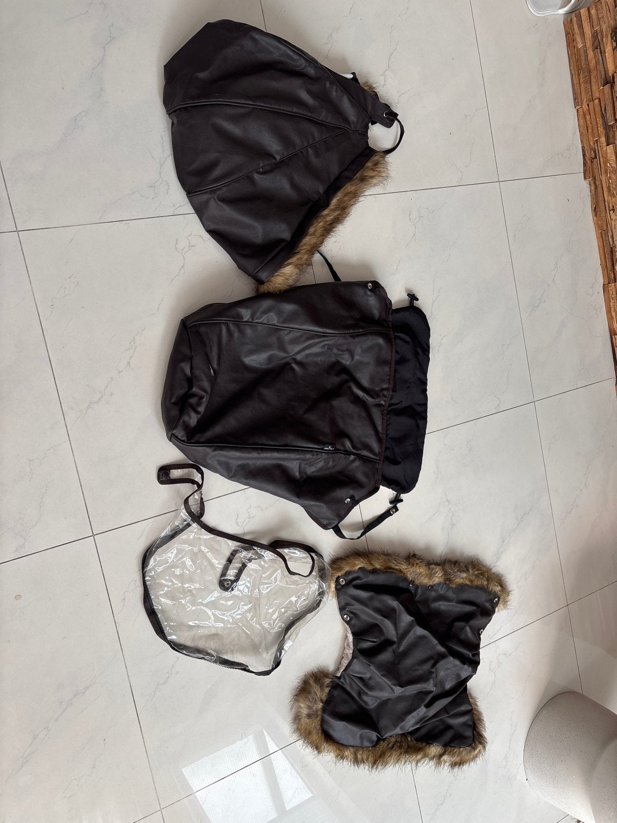 Mima winter accessoires: voetenzak, kap en regenhoes, Ophalen of Verzenden, Gebruikt, Kinderwagen, Overige merken