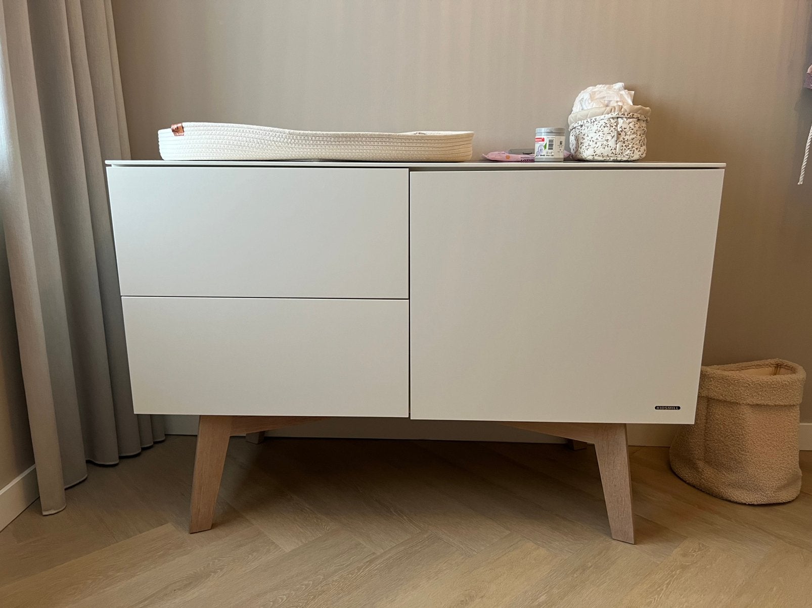 Kidsmill sixties commode naturel, Ophalen, 50 tot 70 cm, 90 tot 105 cm, 100 cm of meer