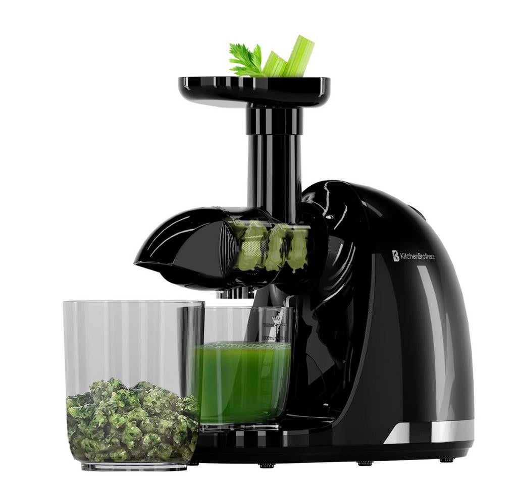 NIEUW 700ml Kitchen Brothers Slow Juicer Zwart, Witgoed en Apparatuur, Juicers, Ophalen of Verzenden, Nieuw