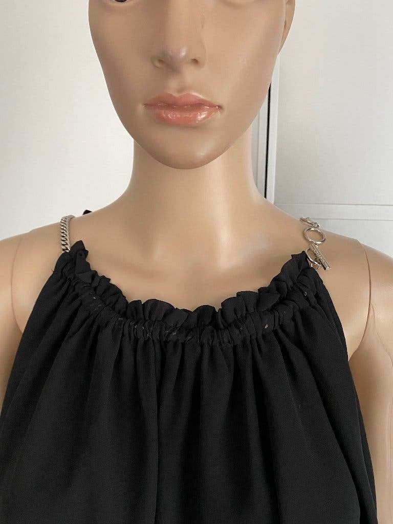 K274 Josh V maat S/M=36/38 aparte blouse top zwart, Zwart, Ophalen of Verzenden, Zo goed als nieuw, Maat 36 (S)