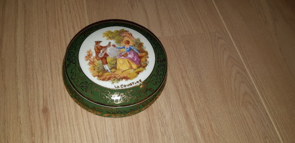 Porseleinen Limoges schaaltje met deksel, Ophalen of Verzenden