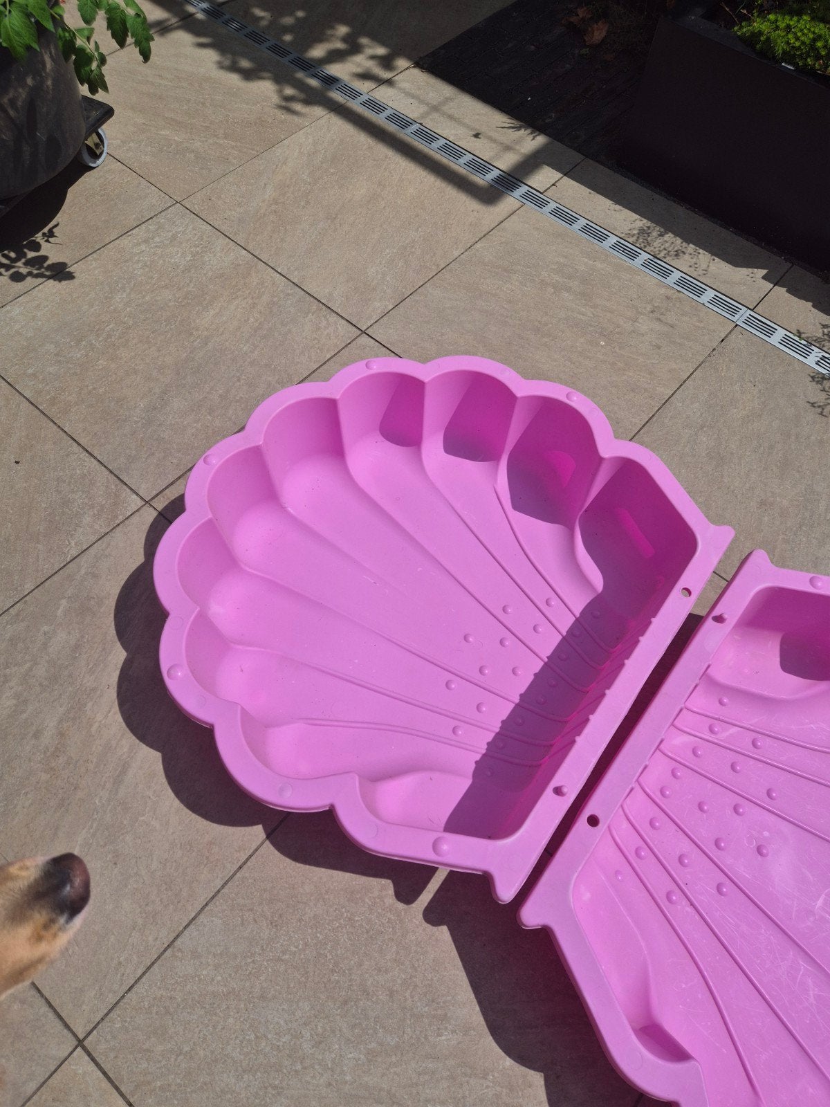 Roze Schelp Zandbak / Zwembadje - Plastic, Kinderen en Baby's, Ophalen, Gebruikt