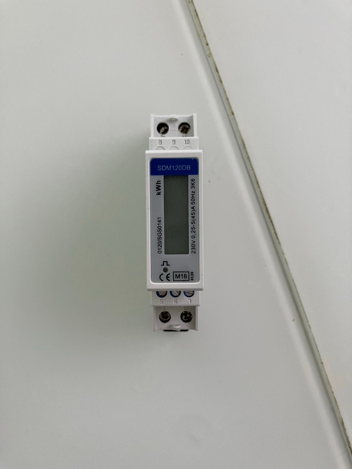 Eastron SDM120DB Enkel Fase Energiemeter KWh, Verzenden, Zo goed als nieuw, Overige merken, Overige typen