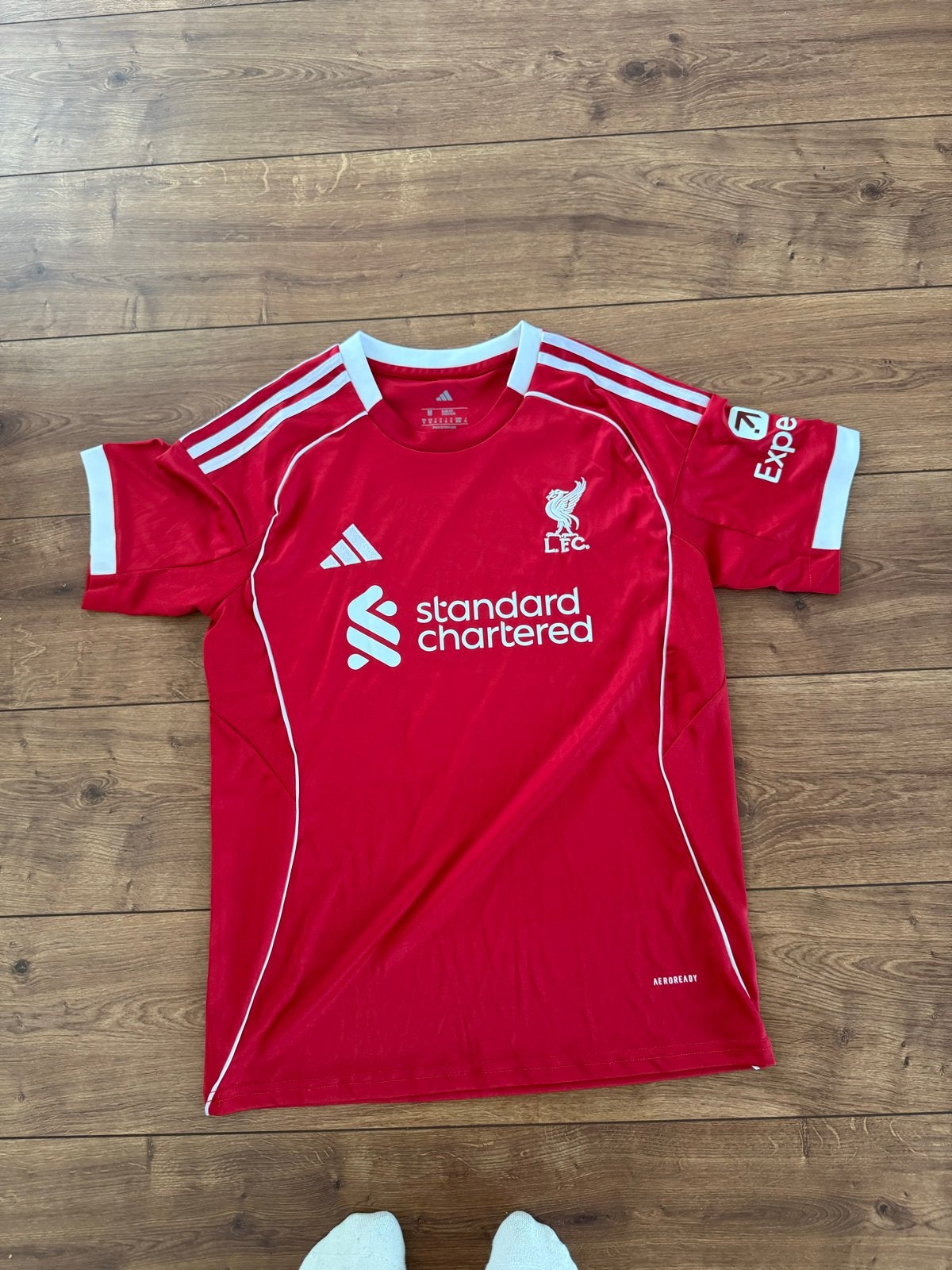 Liverpool shirt maat M adidas, Kleding | Heren, Maat 48/50 (M), Ophalen of Verzenden, Voetbal, Gedragen