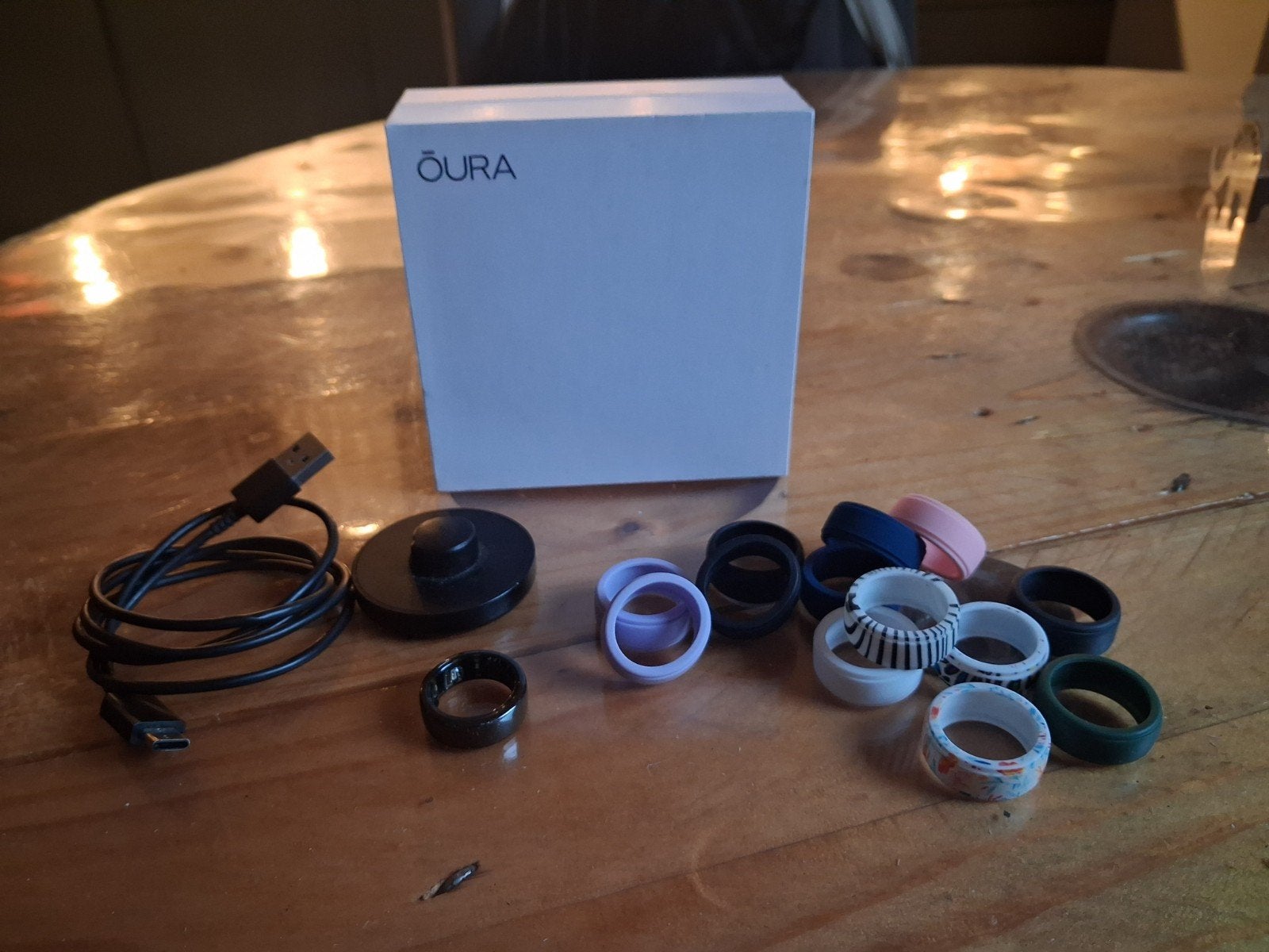 zeer complete Oura ring Gen 3 maat 8, Ophalen, Gebruikt, Zwart, Android