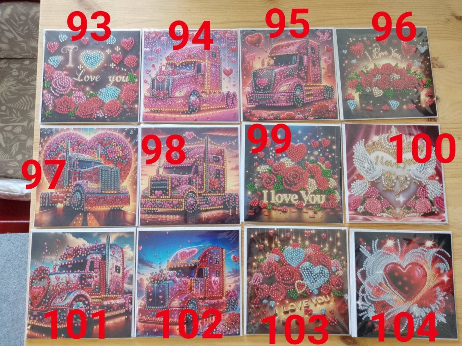 Diamond Painting valentijn kaarten te koop, Ophalen of Verzenden, Nieuw, Knutselwerk