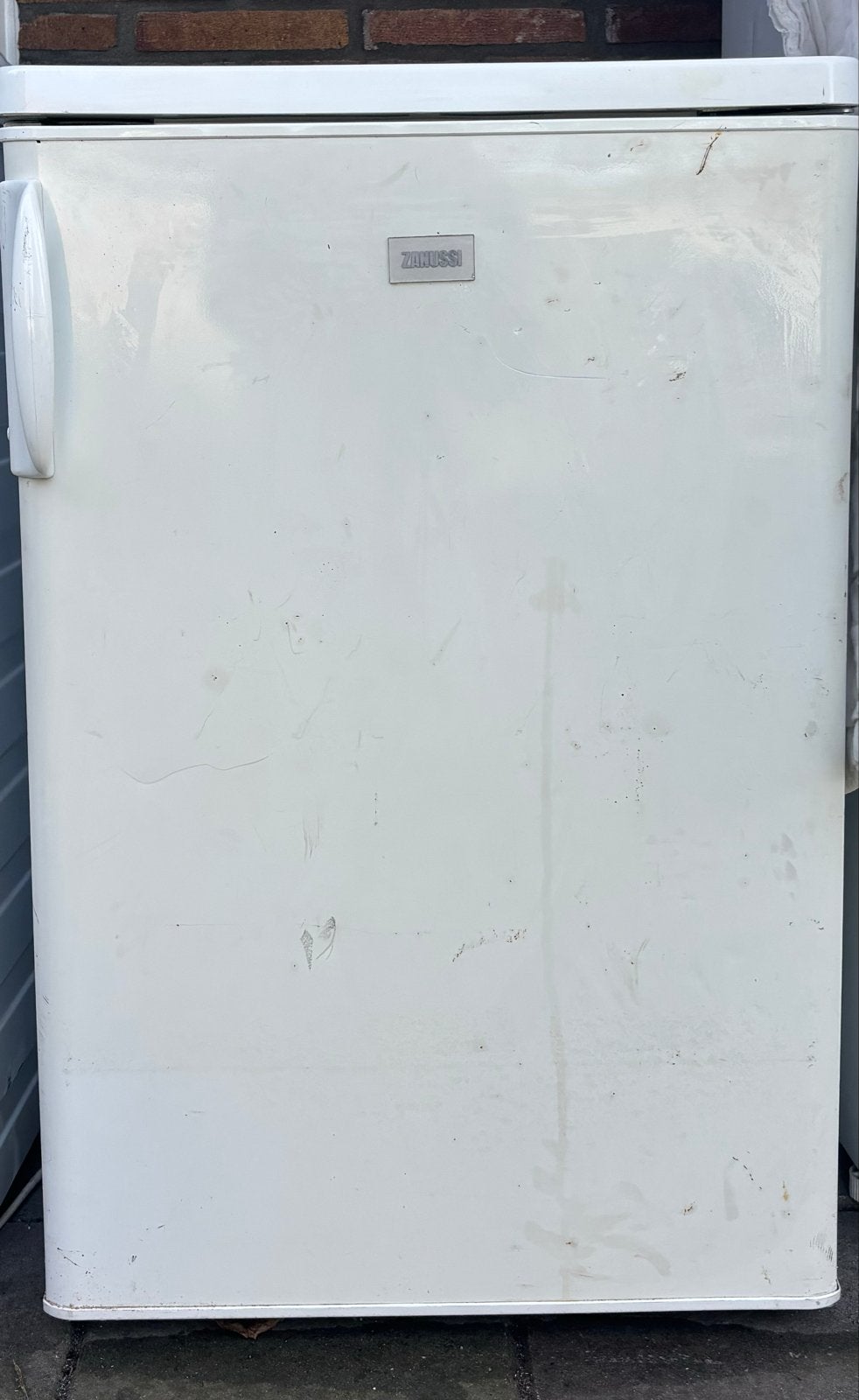 Zanussi kleine koelkast - Werkt perfect!, Ophalen, Minder dan 75 liter, Zonder vriesvak, Gebruikt