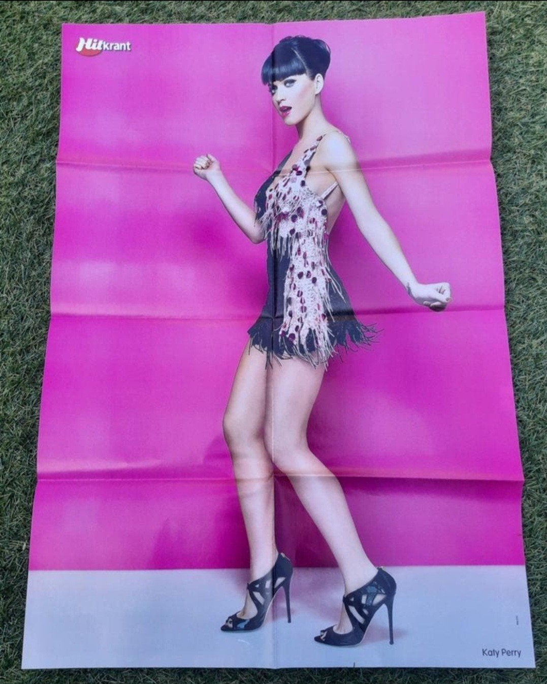 Grote Poster Hitkrant 2009 Katy Perry / Jonas Brothers, Ophalen of Verzenden, Gebruikt, A4 of kleiner, Muziek