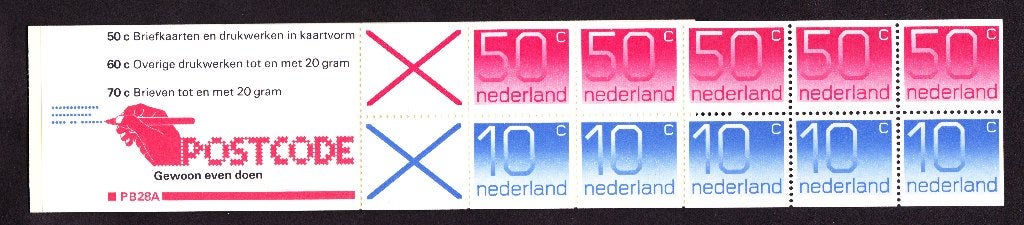 Nederland NVPH pb 28 postfris, Postzegels en Munten, Postzegels | Nederland, Verzenden, Na 1940, Postfris