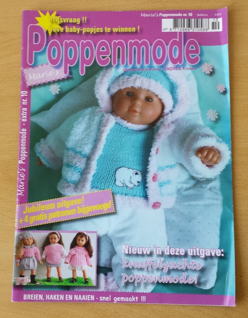 Marie's Poppenmode - nr.10 - breien, haken, naaien, Overige merken, Kind, Marie's Poppenmode, Ophalen of Verzenden