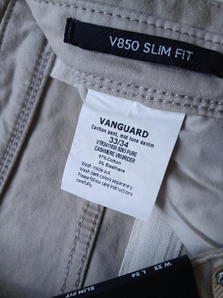 Vanguard V850 slimfit jeans maat W33 L34, Ophalen of Verzenden, Nieuw, W33 - W34 (confectie 48/50), Vanguard