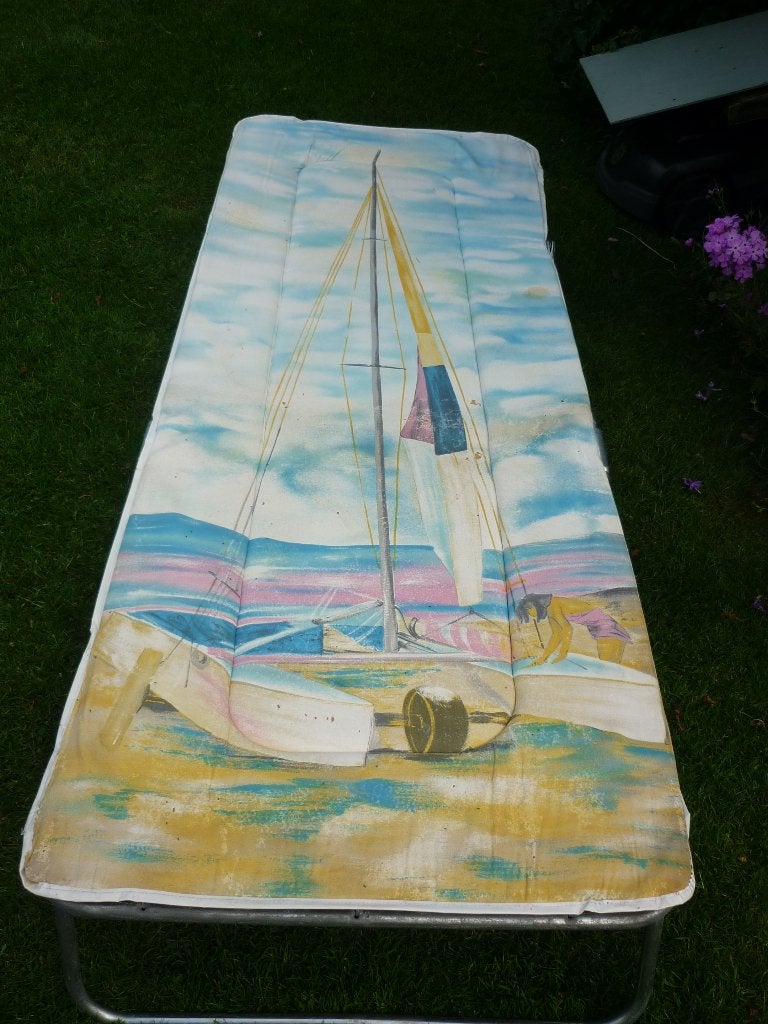 stretcher/veldbed, Ophalen, Gebruikt, Aluminium, Inklapbaar
