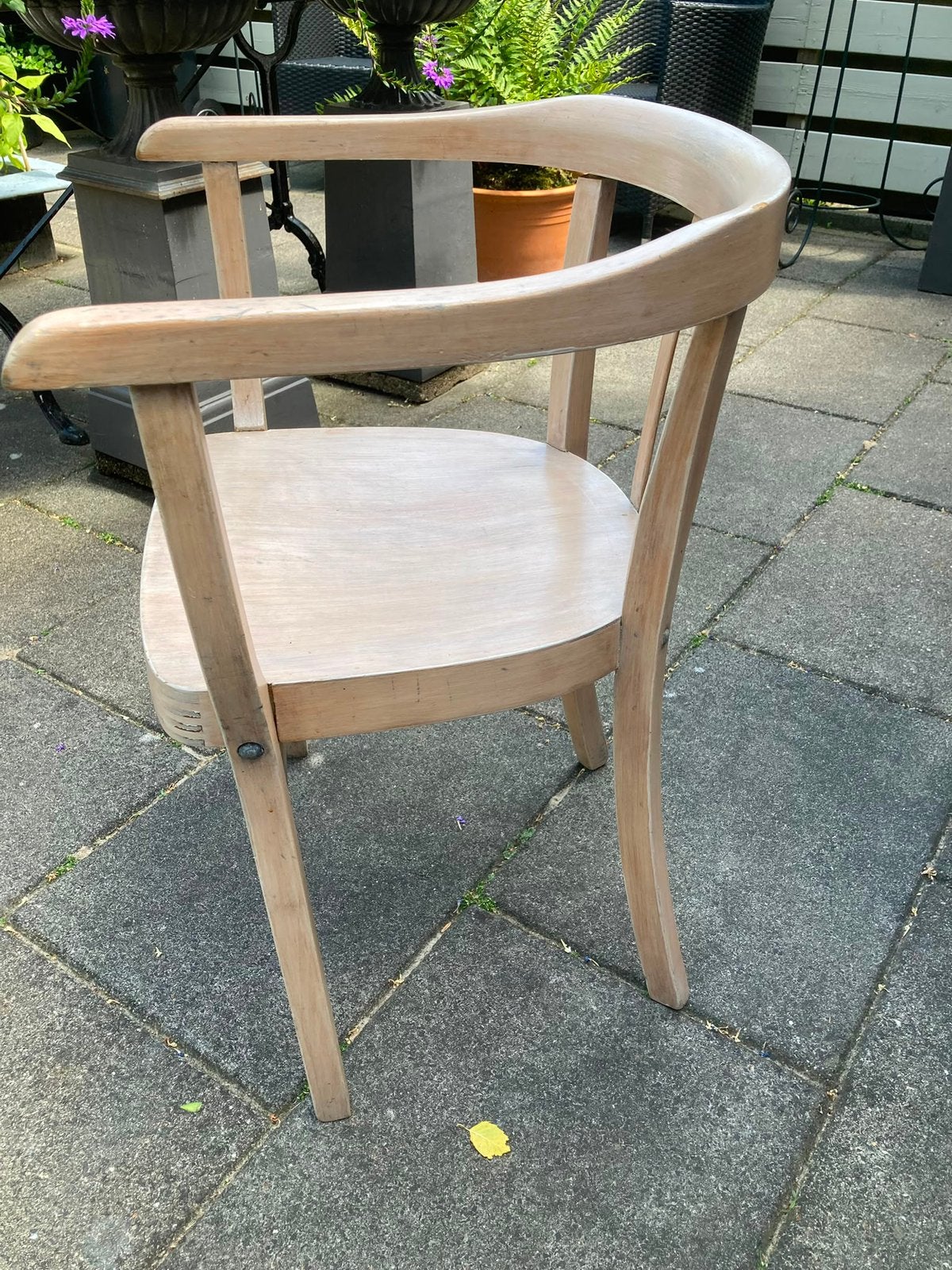 White wash stoeltje, Huis en Inrichting, Stoelen, Ophalen, Zo goed als nieuw, Wit, Eén
