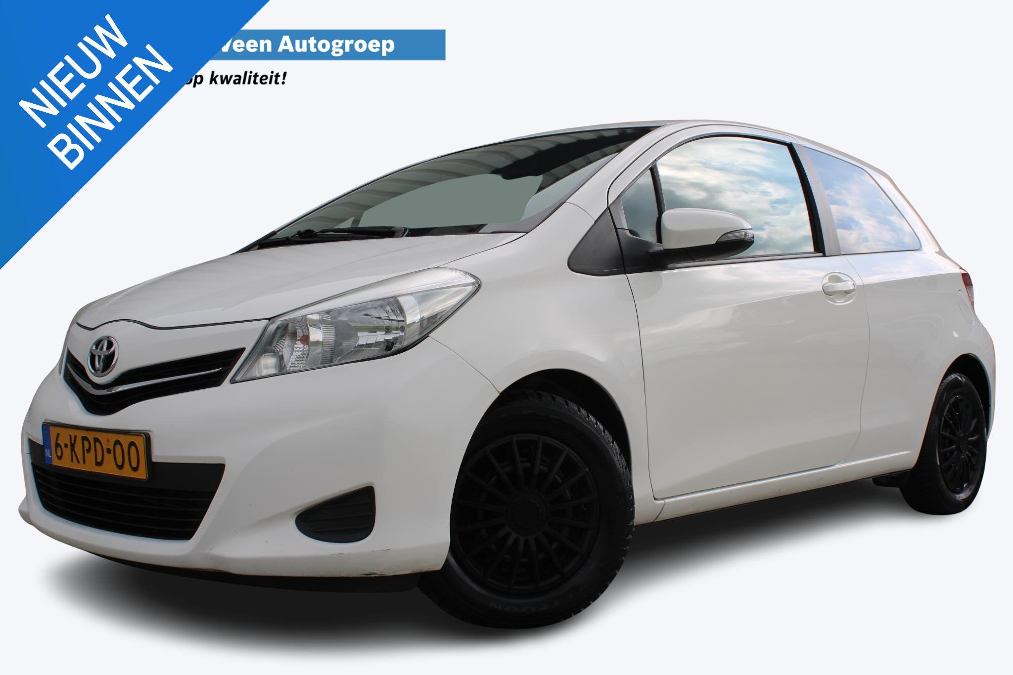 Toyota Yaris 1.0 VVT-i Aspiration | Airco | Achterruitrijcam, Auto's, Euro 5, 750 kg, Elektrische ramen, Wit