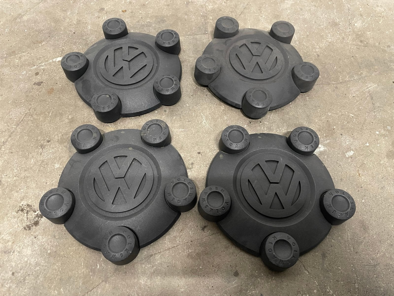 VW Naafkappen 5x112 staal - VW Caddy naafkappen Golf naafkap, Ophalen of Verzenden, Gebruikt