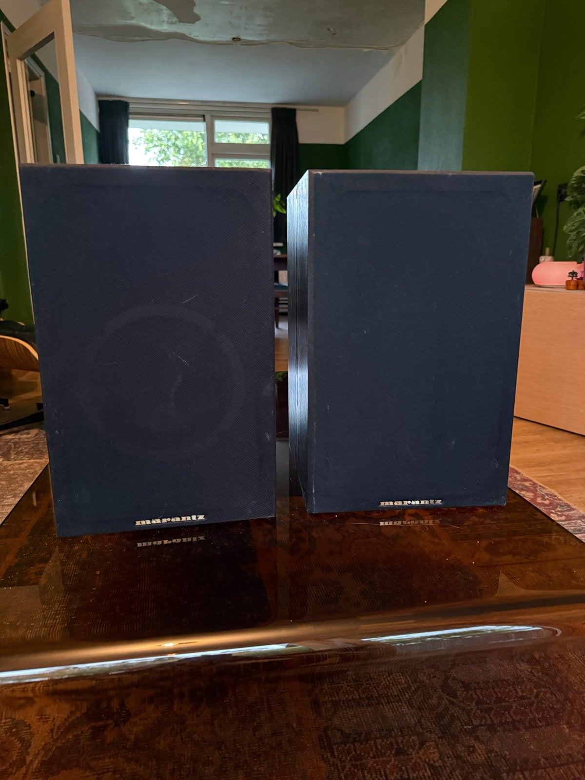 Complete vinylset: Akai platenspeler, Marantz versterker/spe