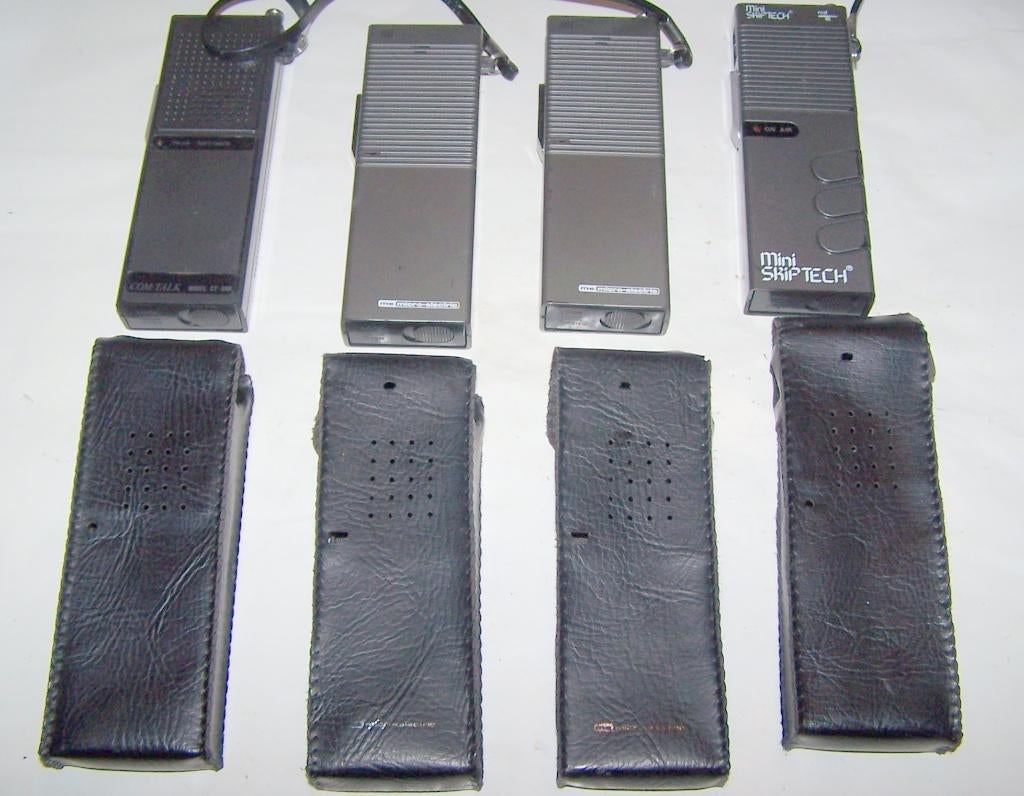 4x vintage CB Walkie Talkies in etui. Izgs., Ophalen of Verzenden, Audio en Video