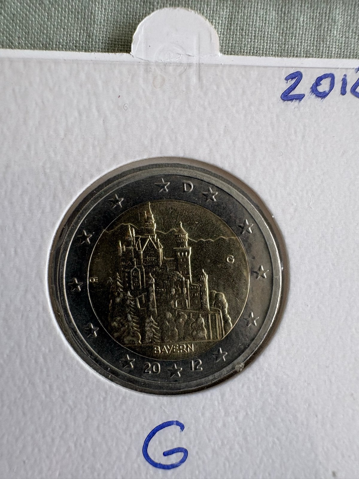 2 Euro Duitsland 2012 - Kasteel Neuschwanstein (Bayern), Postzegels en Munten, Ophalen of Verzenden, Duitsland, 2 euro, Losse munt