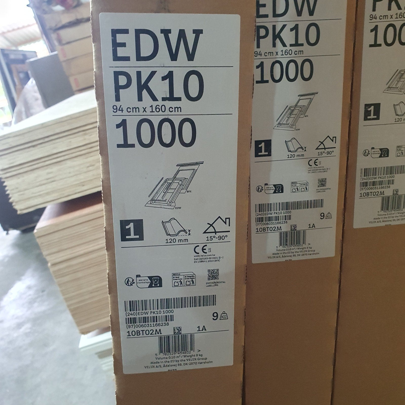 Velux dakramen (9 stuks) met gootstukken, Ophalen, Velux, 80 tot 120 cm, 160 cm of meer