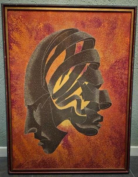 Balinees batik schilderij, Antiek en Kunst, Ophalen