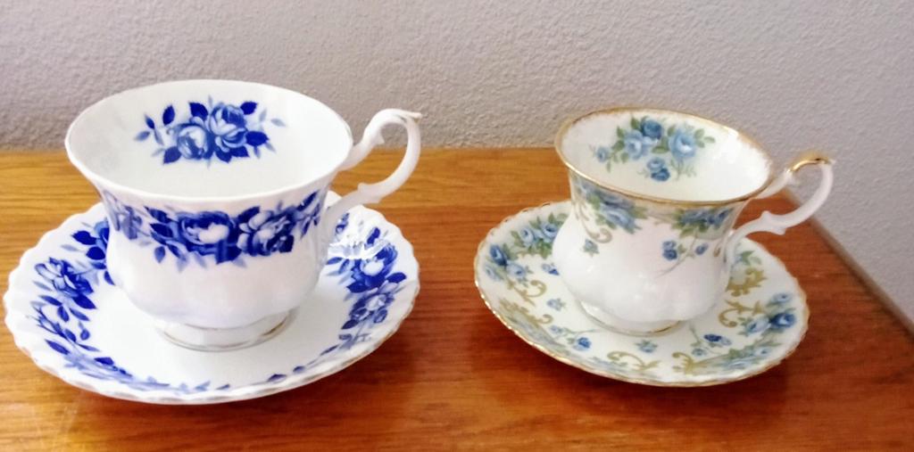 Royal Albert theekopjes - Aristocrat & Angela, Antiek en Kunst, Ophalen of Verzenden