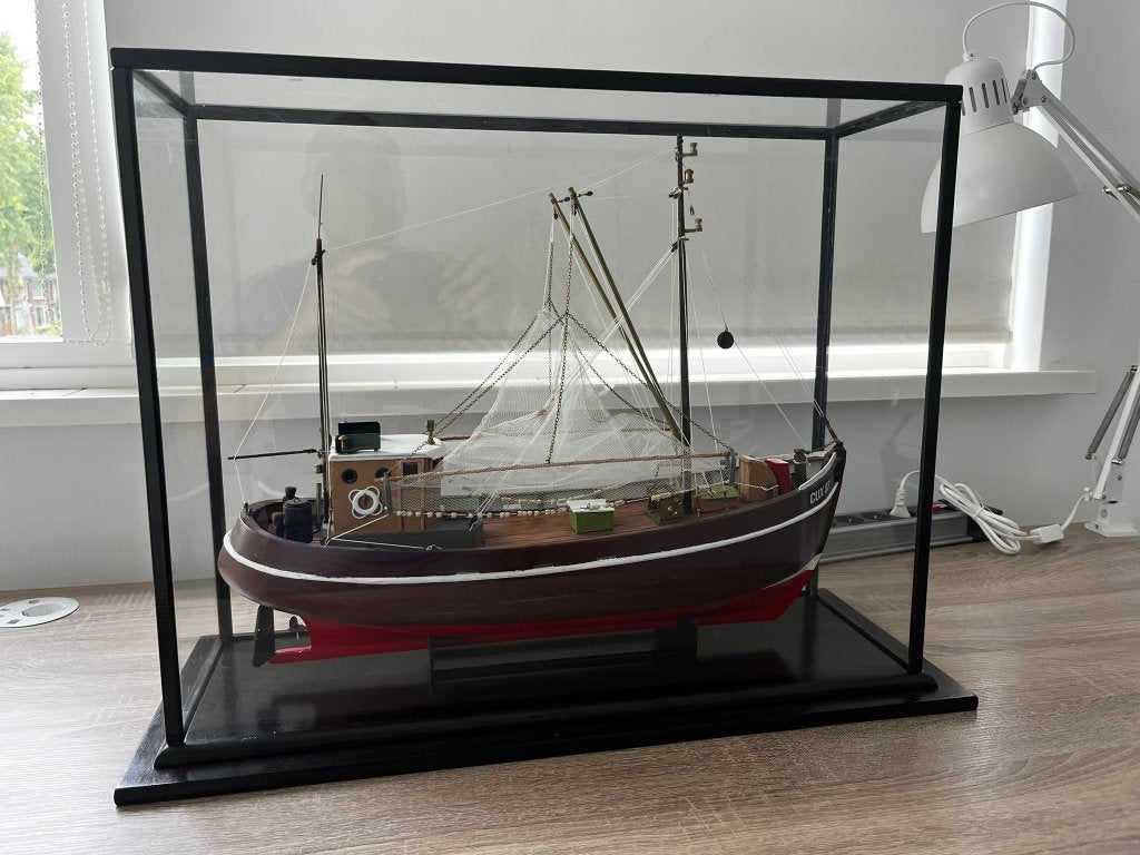 Billing Boats Krabbenkotter CUX 87 (gebouwd), Hobby en Vrije tijd, Modelbouw | Boten en Schepen, Ophalen, Gebruikt, 1:32 tot 1:50