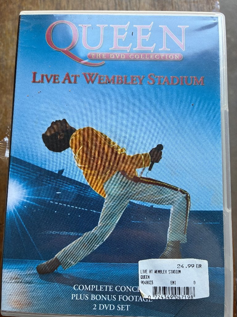 Queen , Live at the Wembley Stadium ; Muziek DVD Concert, Alle leeftijden, Ophalen of Verzenden, Zo goed als nieuw, Concert