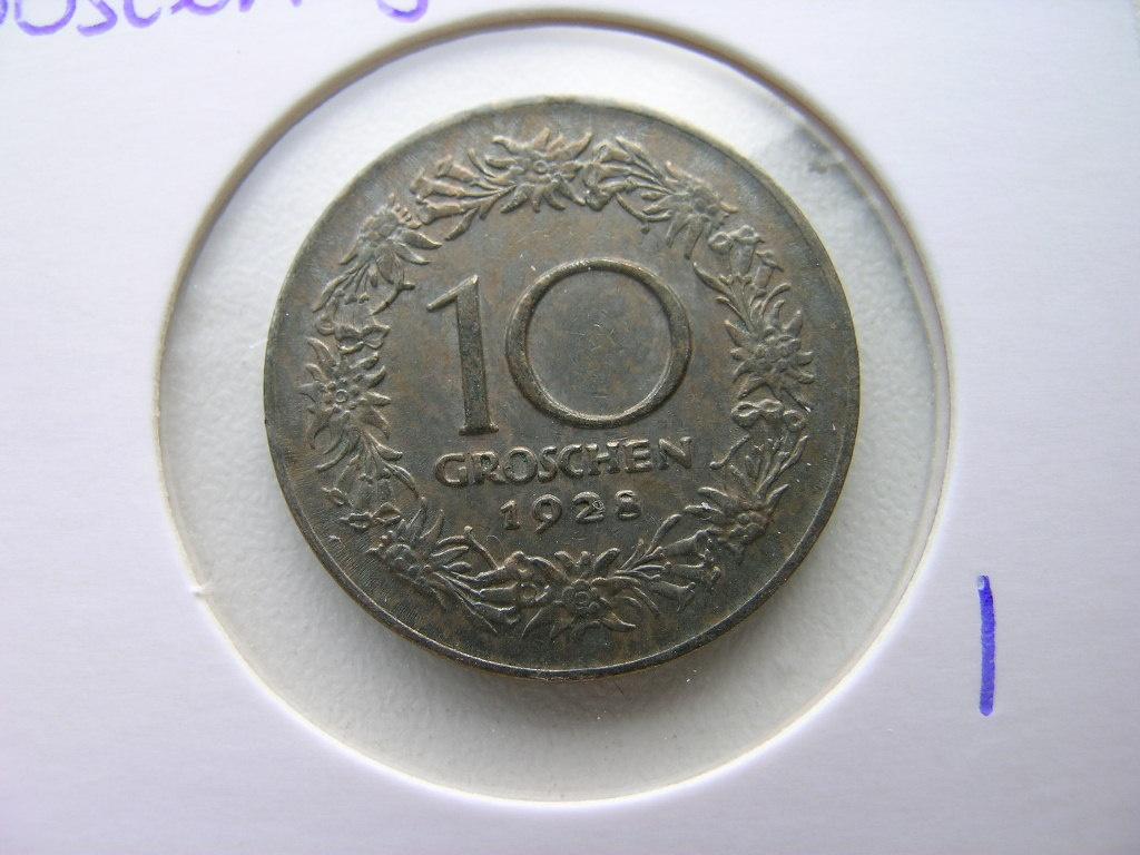 10 Groschen 1928 Oostenrijk, Ophalen of Verzenden, Oostenrijk, Losse munt
