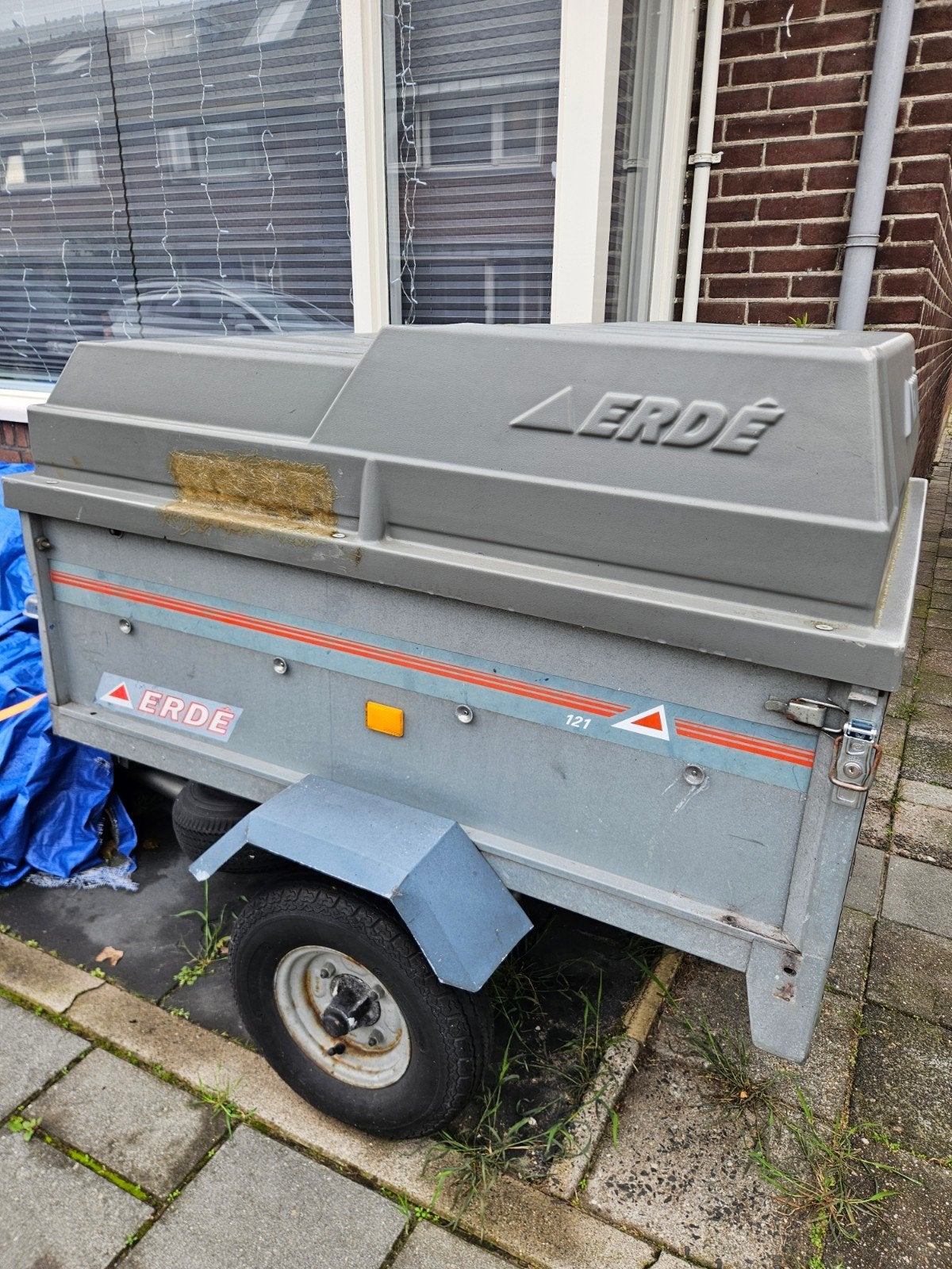 Erde 121 aanhanger met deksel - Gebruikt, Ophalen, Gebruikt