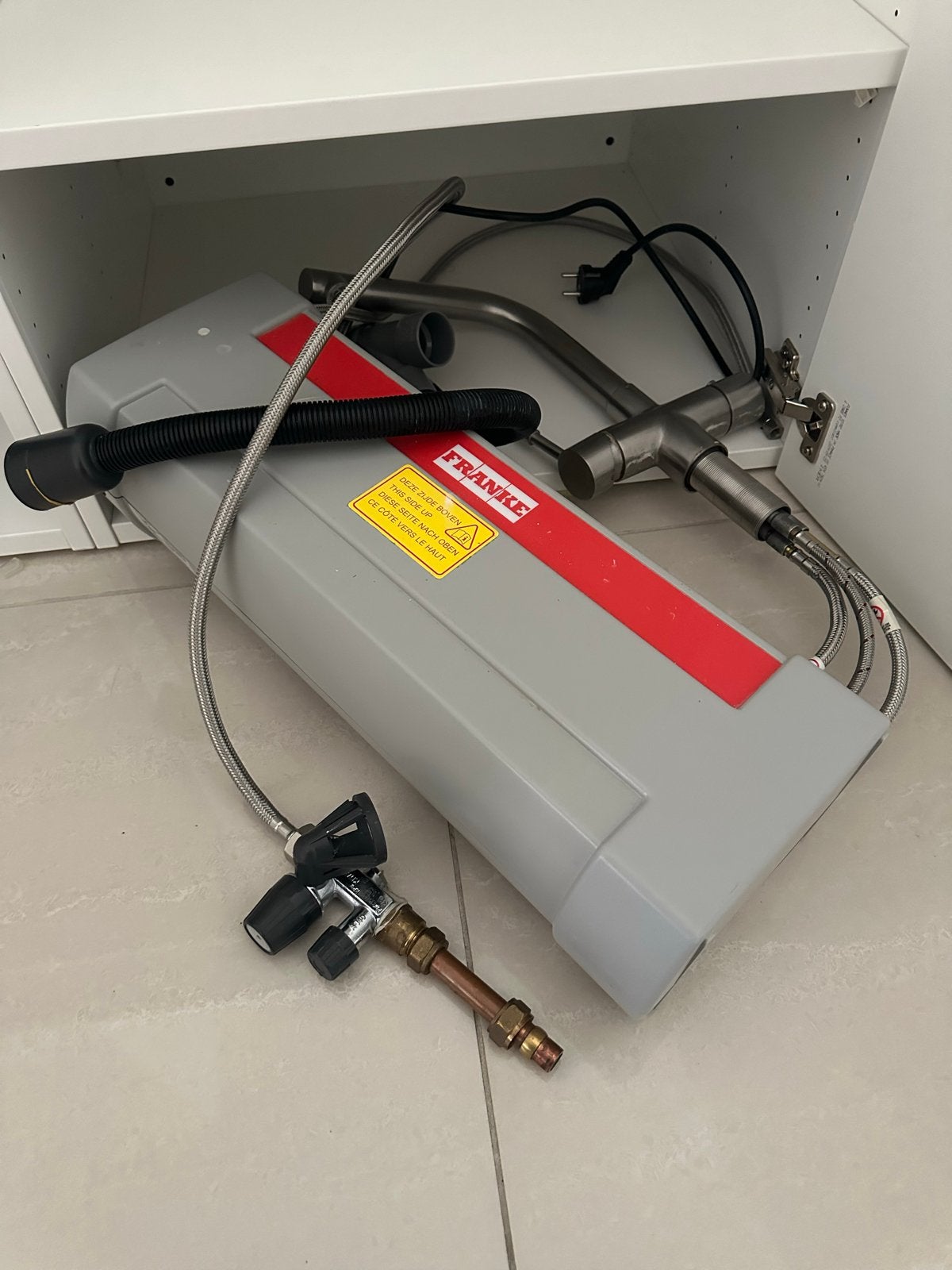Franke kokendwaterkraan met boiler, Huis en Inrichting, Ophalen, Zilver, Metaal, Overige merken