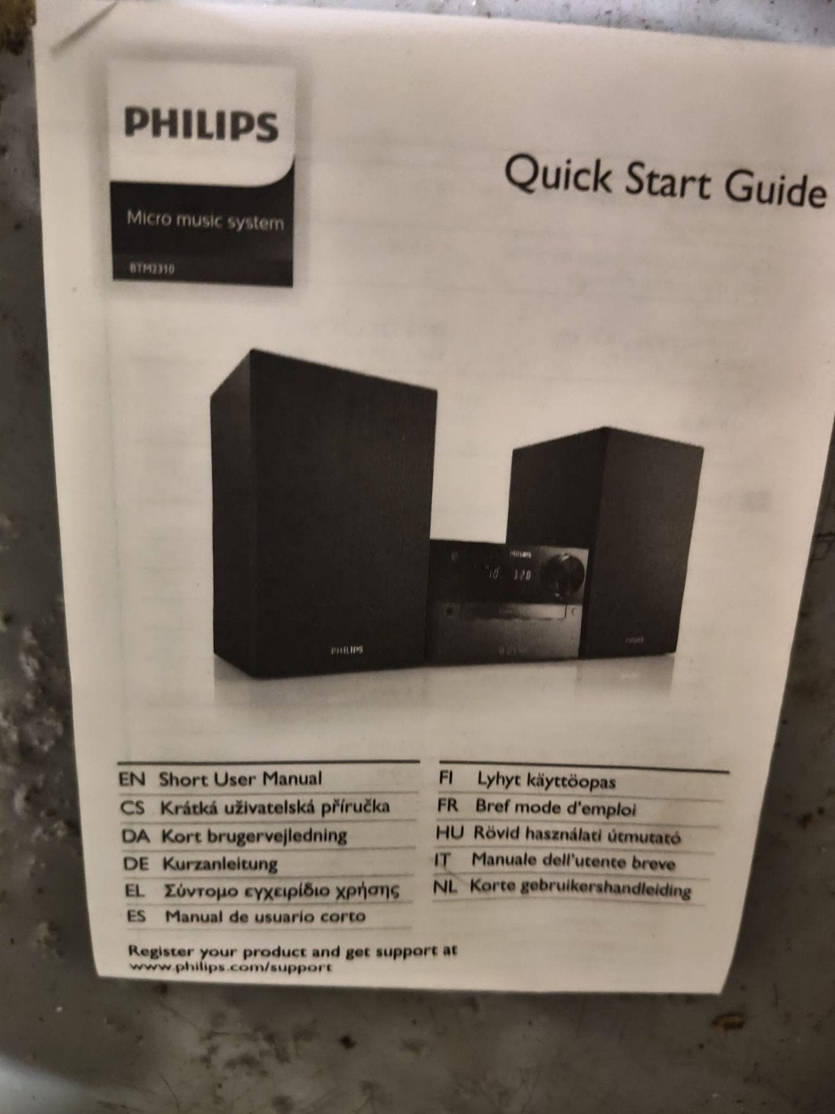 Philips Micro Music System BTM2310 met Bluetooth en CD, Ophalen