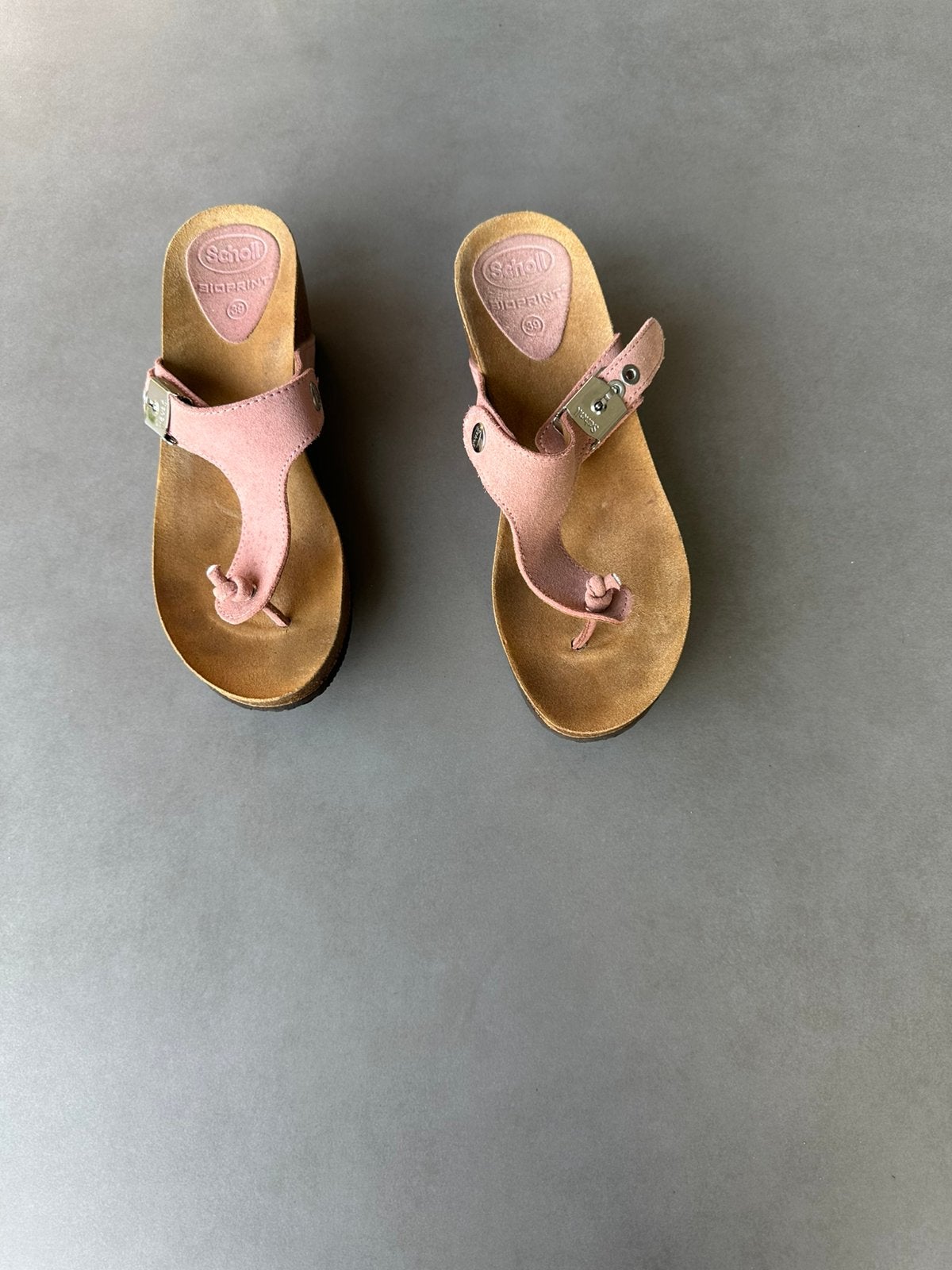 Oud roze Scholl Bioprint slippers, maat 39, Kleding | Dames, Slippers, Scholl, Verzenden, Zo goed als nieuw