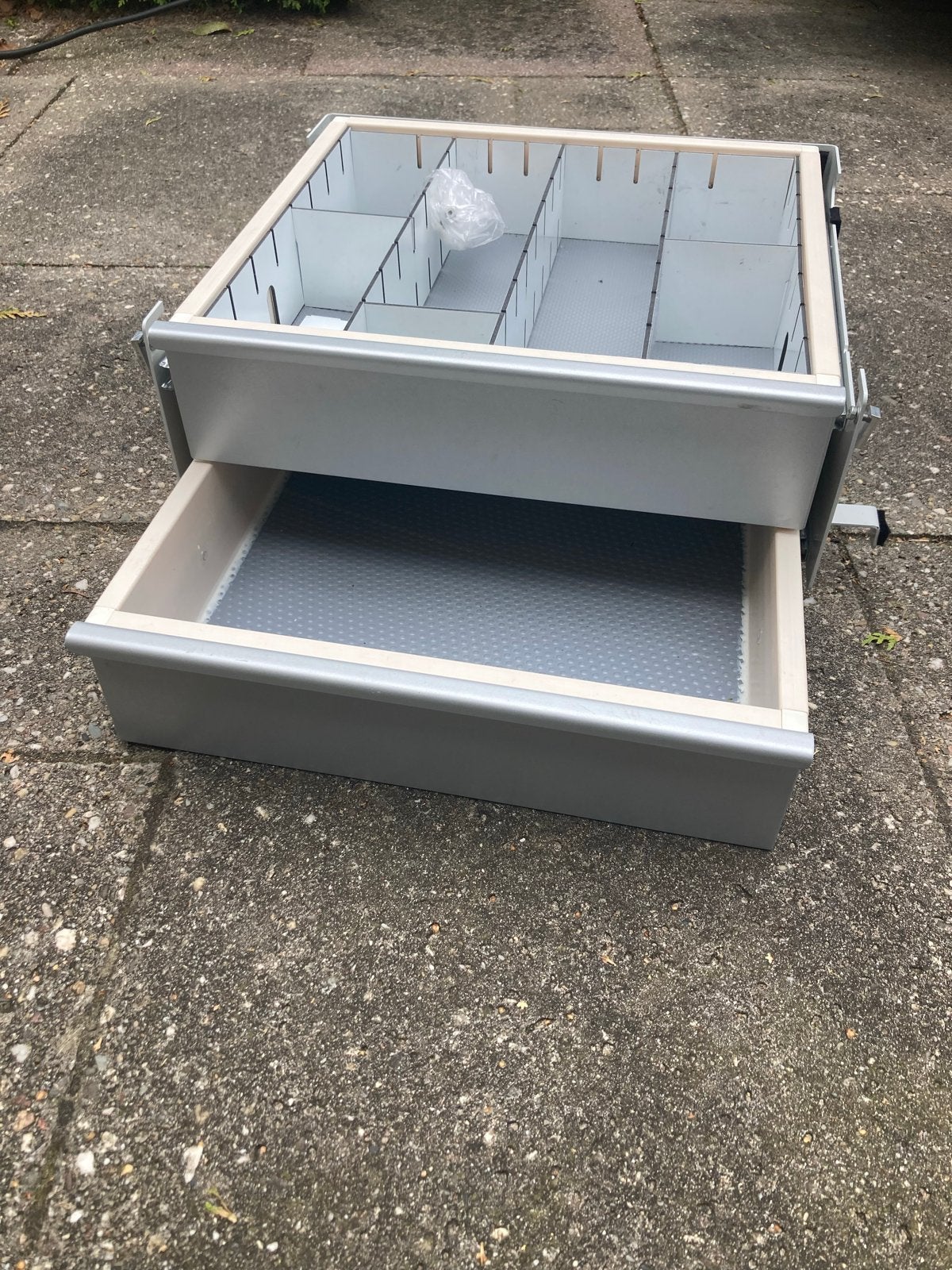 Aluminium keukenlades voor camper of caravan, Ophalen, Gebruikt