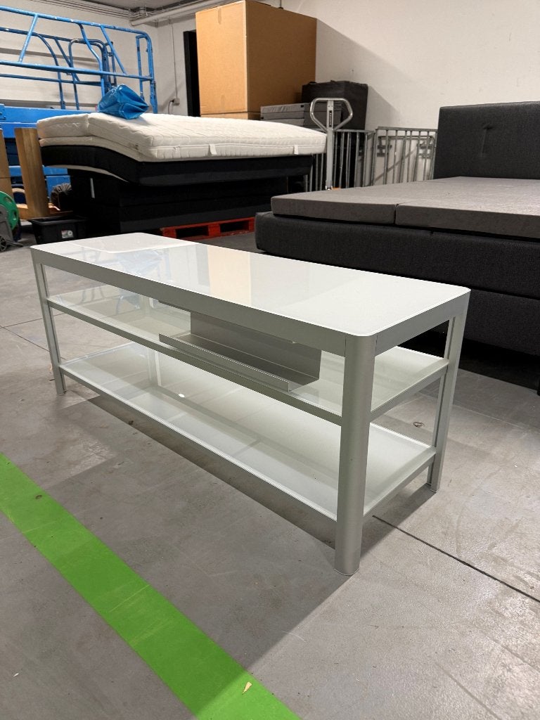 TV meubel 120 x 40 x 50, Ophalen, Gebruikt, 100 tot 150 cm, Glas