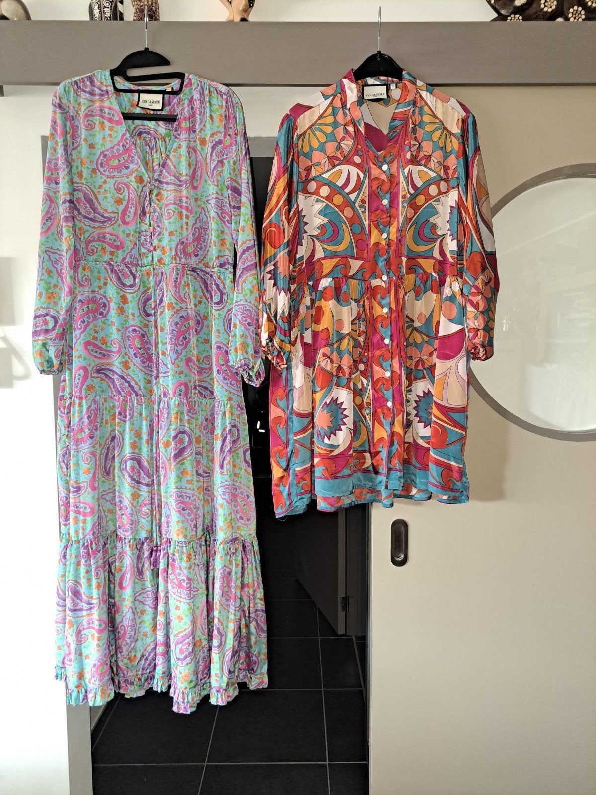 Gold & Silver Paris maxi, en boho jurk, mt S/M, Kleding | Dames, Maat 38/40 (M), Meerkleurig, Gold & Silver Paris, Ophalen of Verzenden